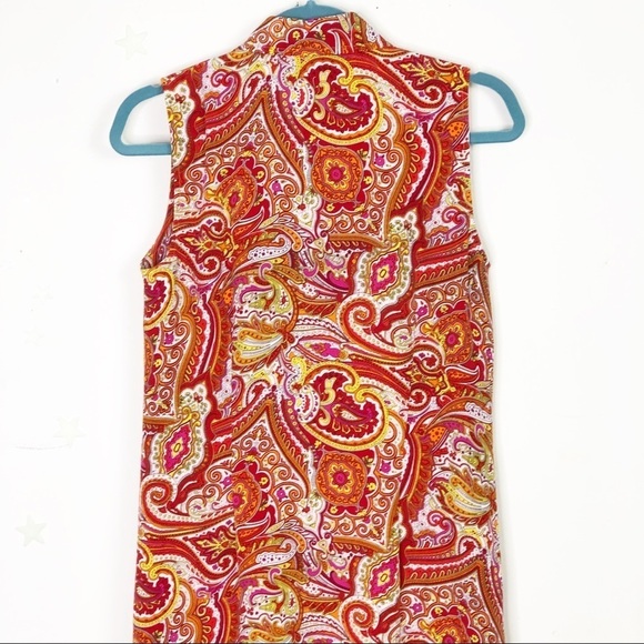 Moda Seta silk Paisley print shirt dress - Picture 13 of 16